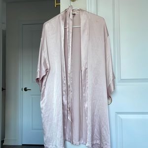 Victoria secret XS pink satin robe